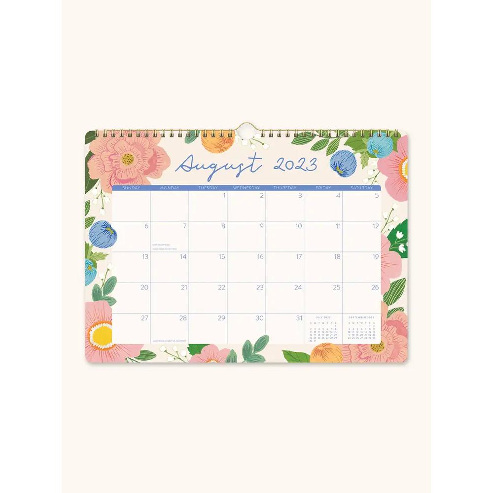 2024 Orange Circle Deluxe Wall Calendar Bella Flora